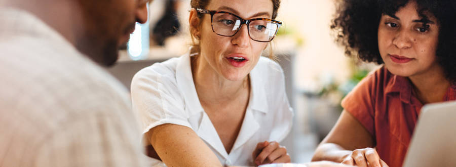 Colleagues collaborating